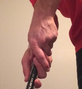 Conventional putting grip